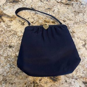 Navy vintage clasp purse
